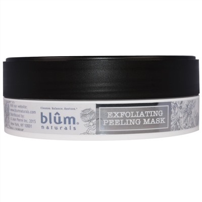 Blum Naturals, Отшелушивающая пилинг-маска, 3,45 унции (110 мл)