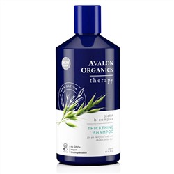 Avalon Organics, шампунь для густоты волос, комплексная терапия с биотином B, 14 жидких унций (414 мл)