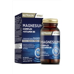 Nutraxin Magnezyum Complex 60 Tablet 250 Mg - Bisiglinat - Taurat - Malat - Sitrat - B6 8680512632108