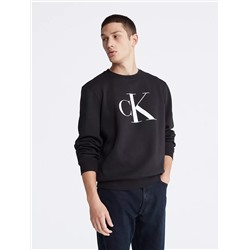 Monogram Logo Fleece Crewneck Sweatshirt