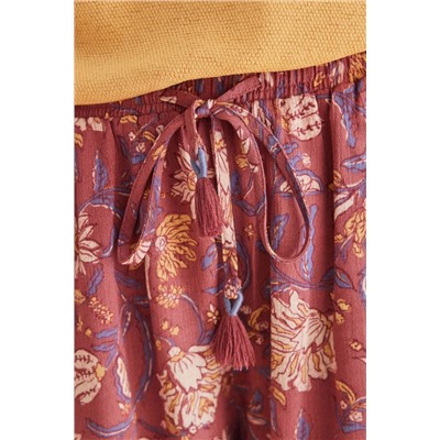 Pantalón corto bambula estampado paisley