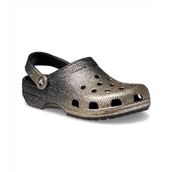 Crocs | Black & Gold Ombré Glitter Classic Clog - Adult
