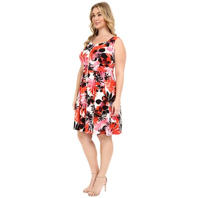 Plus Size Fit and Flare w/ Front Zipper