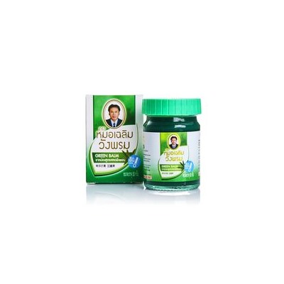 Зелёный тайский бальзам Wang prom herb с Клинакантусом 100 ml / Wang prom herb green balm 100 ml