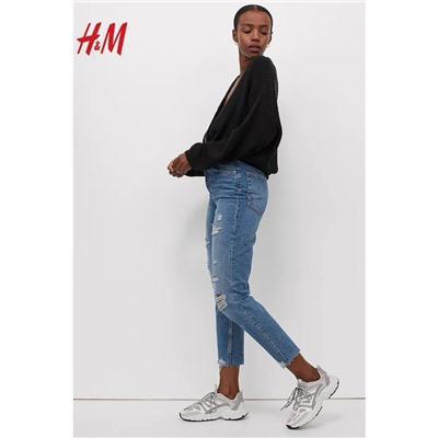 H&*M  оф сайт, распродажа стильные рваные джинсы из 💯 хлопка ✔️сейчас в распродаже с огромной скидкой