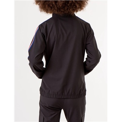 STRETCH WOVEN SIDE TAPE TRACK JACKET
