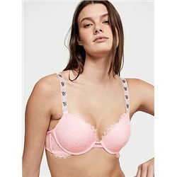 Shine Strap Lace Push-Up Bra