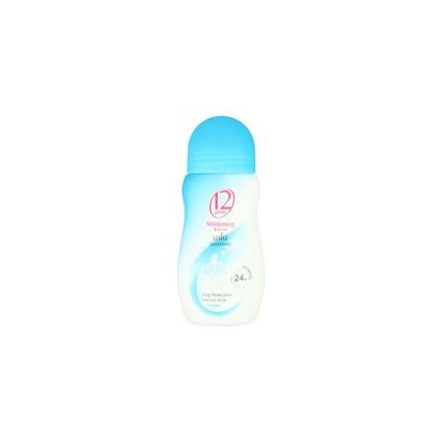 Роликовый осветляющий дезодорант Nano Collagen, замедляющий рост волос от 12 Plus 45 мл / 12 Plus Whitening Nano Collagen Deodorant Roll-on blue 45 ml