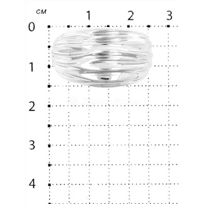 Кольцо из серебра родированное 925 пробы К-1064р