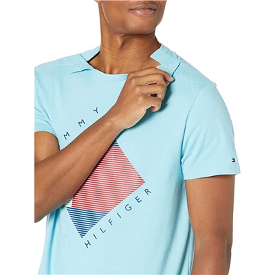 Tommy Hilfiger Adaptive Hunter Adaptive T-Shirt with Magnetic-Buttons at Shoulders