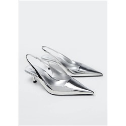 Zapato tacón metalizado -  Mujer | MANGO OUTLET Melilla