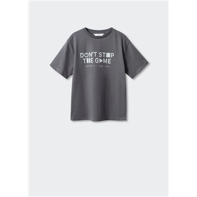 Camiseta mensaje estampado -  Niño | MANGO OUTLET España