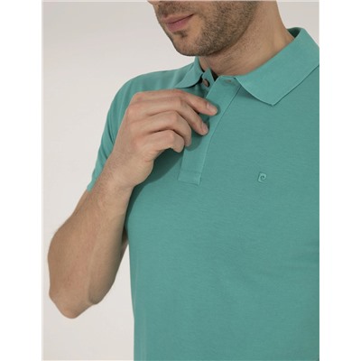 Yeşil Slim Fit Polo Yaka Basic Tişört