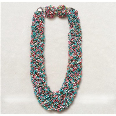 Разноцветные европейские и американские ожерелья с громкими именами, женские ювелирные аксессуары в корейском стиле, цепочки для свитеров, преувеличенные ожерелья в богемном этническом стиле