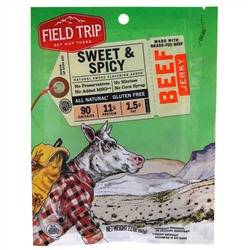Field Trip Jerky, Beef Jerky, Sweet & Spicy, 2.2 oz (62 g)