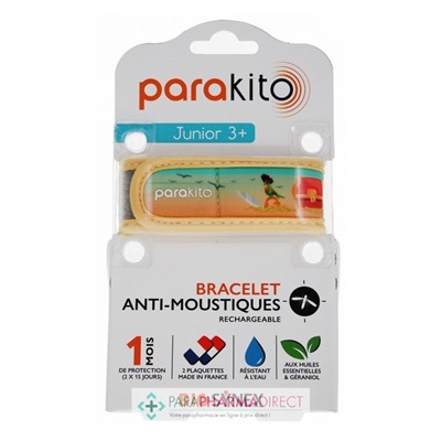 Parakito Bracelet Anti-Moustiques Rechargeable Junior 3+ Pirates