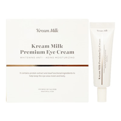 Kream Milk Premium Eye Cream Питательный крем для кожи вокруг глаз с экстрактом молочного протеина 5*30мл