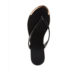 Gold-Tipped Thong Sandals