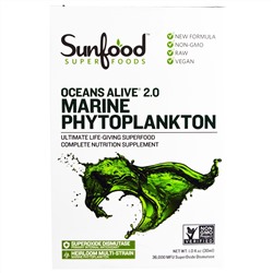 Sunfood, Морской фитопланктон "Живой океан", 1 жидкая унция (29.5 мл)