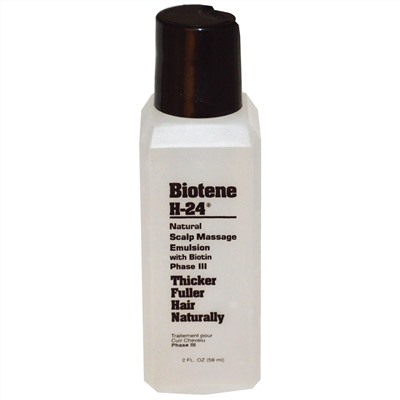 Biotene H-24, Натуральная эмульсия для массажа головы с биотином, фаза III, 2 жидких унции (59 мл)