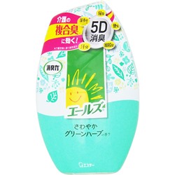 ST Shoushuuriki Ароматизатор для помещений жидкий дезодорирующий с лимонной кислотой аромат зелени 400мл