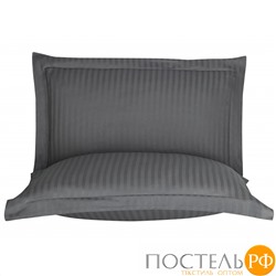 Наволочки Karven Stripe Satin 50*70 (+5см) 2 шт antrasit/антрацит