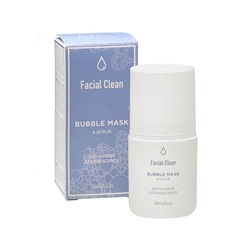 Bubble Mask & Scrub Facial Clean Deliplus отшелушивающая и шипучая маска для лица для всех типов кожи