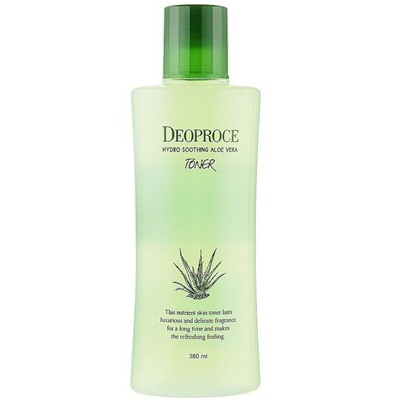 DEOPROCE HYDRO SOOTHING ALOE VERA TONER Увлажняющий успокаивающий тонер для лица с экстрактом алоэ 380мл