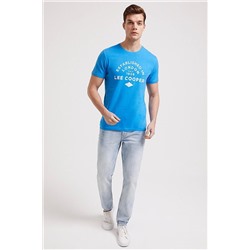 Lee Cooper Erkek Established O Yaka T-Shirt Mavi 202 LCM 242010