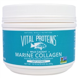 Vital Proteins, Морской коллаген из дикой рыбы, без ароматизаторов, 10,16 унции (288 г)
