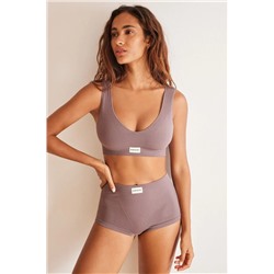 Culotte canalé morado seamless