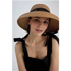 Defacto Kadın Nakışlı Hasır Şapka W7208AZ22SM