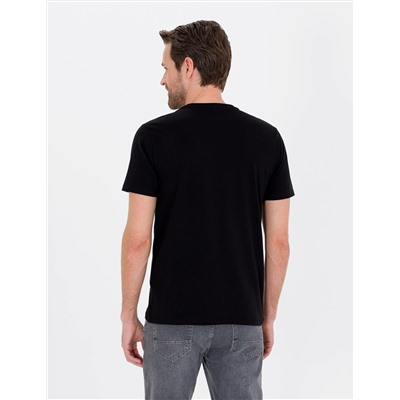 Siyah Slim Fit Basic Tişört