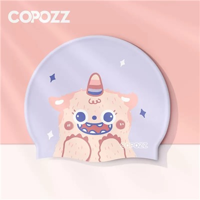 COPOZZ/ детская шапочка для плавания для мальчиков и девочек, силиконовая водонепроницаемая и удобная
