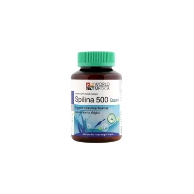 Спирулина В Капсулах Spilina-500 Khaolaor 60 шт/ Khaolaor Spilina 500 Organic 60 Capsules