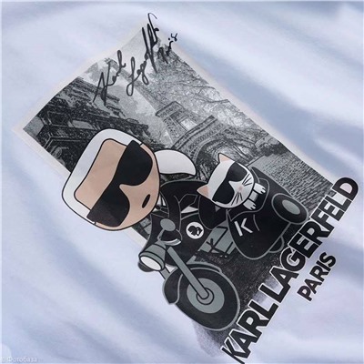 Футболка Karl Lagerfeld 😎   Унисекс модель   Материал: хоопок