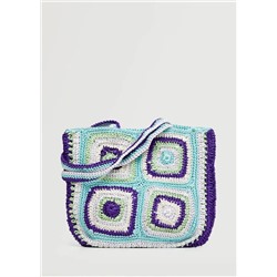 Bolso shopper crochet -  Mujer | MANGO OUTLET Melilla