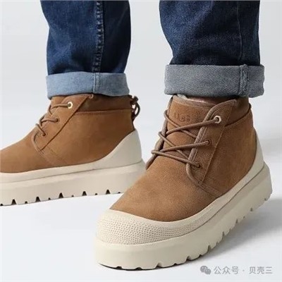 Офигенные зимние ботинки со шнурками на толстой подошве для мужчин. UG*G