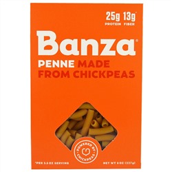 Banza, Пенне, нут, макароны, 8 унций (227 г)