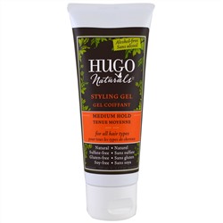 Hugo Naturals, Гель для укладки, средня степень фиксации, 3,4 жидких унций (100 мл)