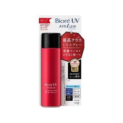 KAO Biore UV Athlizm skin protect spray SPF50 + PA ++++ Солнцезащитный супер водостойкий спрей 90 гр