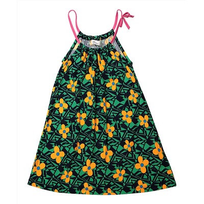 Green Floral Swing Dress - Toddler & Girls