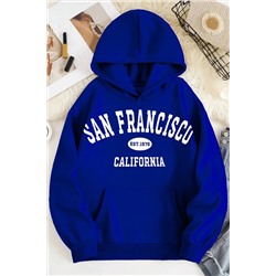 memowearUnisex 2ip Şardonlu San Francisco Sax Oversize Sweatshirt