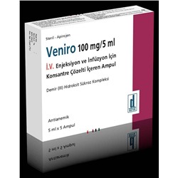 VENIRO 100 mg/5 ml IV enjeksiyon