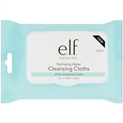 E.L.F. Cosmetics, Увлажняющая вода, Очищающие салфетки, 20 влажных салфеток