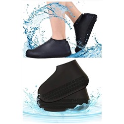 TechnoSmart Siyah - Silikon Yağmur Koruyucu Ayakkabı Kılıfı Kaymaz Su Kir Geçirmez 0TSAKAYKO1