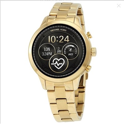 MICHAEL KORS Runway Heart Rate Ladies Golf-tone Smart Watch