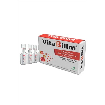 Vitabilim ® B Kompleks Vitamini B1,b2,b3,b5,b6,biotin,b12 Ve L- Karnitin BBİOİLAÇ-02