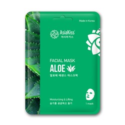 [ASIAKISS] Маска для лица тканевая АЛОЭ ВЕРА Aloe Essence Facial Mask, 25 г