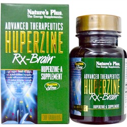 Nature's Plus, Advanced Therapeutics, Гуперзин-А для Работы Мозга, 30 таблеток